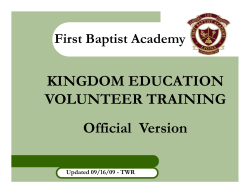 Kingdom Education Training Powerpoint
