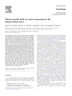 Effector-specific fields for motor preparation in the human frontal cortex