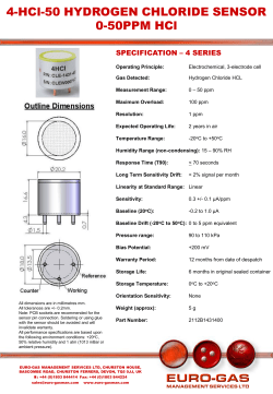 4-hcl-50 hydrogen chloride 0-50ppm hcl gas sensor 4 - Euro-Gas