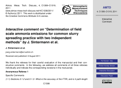 Interactive comment on “Determination of field scale ammonia