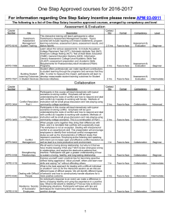 AFPD One Step-Sorted By Competency and Level