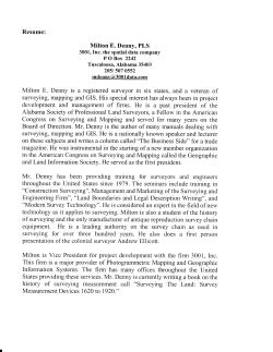 Chapter 4: History of Surveying and the GLO