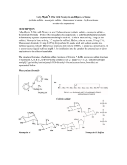 Coly-Mycin&reg;S Otic with Neomycin and Hydrocortisone