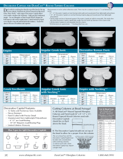 Decorative Roman Doric Empire Empire with Necking** Greek