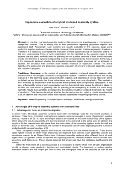 1 Ergonomic evaluation of a hybrid U