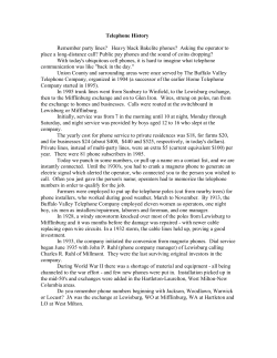 Telephone History Remember party lines? Heavy black Bakelite