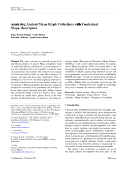 Analyzing Ancient Maya Glyph Collections with Contextual Shape