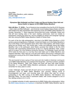 Olympians Meb Keflezighi and Desi Linden and Record Holders