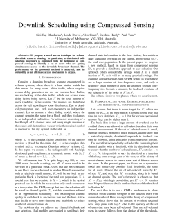 Downlink Scheduling using Compressed Sensing