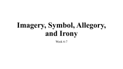 Imagery, Symbol, Allegory, and Irony