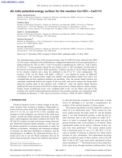 Ab initio potential-energy surface for the reaction Ca+HCl\CaCl+H