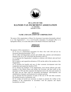 ITIA Bylaws - Illinois Tax Increment Association