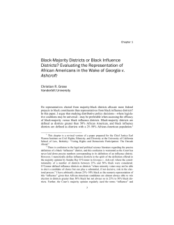 Black-Majority Districts or Black Influence