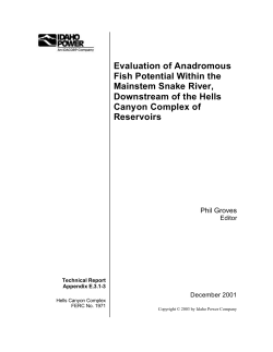 (Chapter 4) A Description of Pacific Lamprey Life