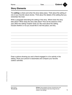 Story Elements - Elida Local Schools