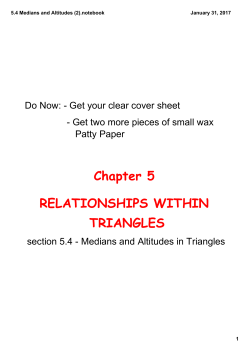 5.4 Medians and Altitudes (2).notebook