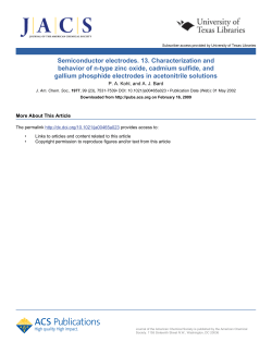 Semiconductor electrodes. 13. Characterization and