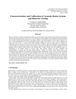 Characterization and Calibration of Acoustic Radar System and
