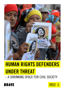 human rights defenders under threat – a
