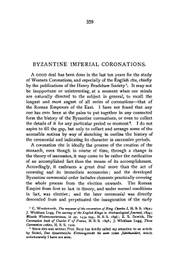 byzantine imperial coronations.