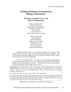 Full-text - Association for Biology Laboratory Education