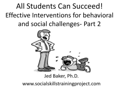 Social Skills Program