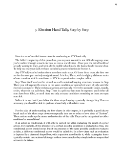 5. Election Hand Tally, Step by Step