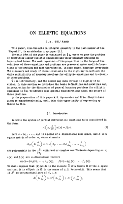 ON ELLIPTIC EQUATIONS Л
