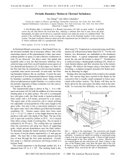Periodic Boundary Motion in Thermal Turbulence