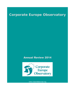 Corporate Europe Observatory