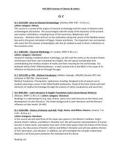 CL C - College of Arts and Sciences