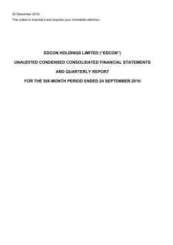 Group Annual Financial Statements