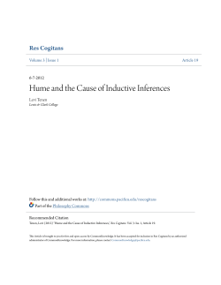Hume and the Cause of Inductive Inferences