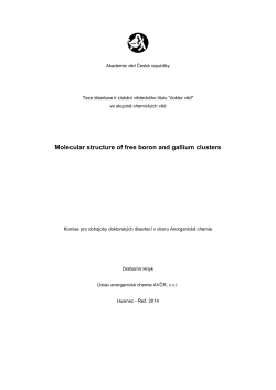 Molecular structure of free boron and gallium clusters