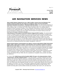 AIR NAVIGATION SERVICES NEWS - Integrated Energy Systems
