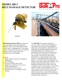 Belt Damage Detector (BD-3) - Steel Systems Installation, Inc.
