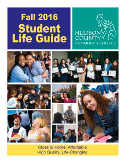 Student Life Guide - Hudson County Community College
