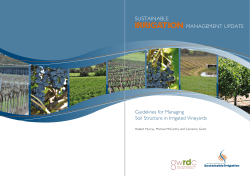 Guidelines for managing soil structure in irrigated vineyards