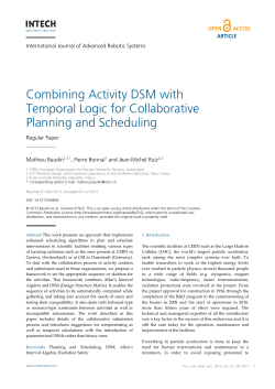 Combining Activity DSM with Temporal Logic for Collaborative