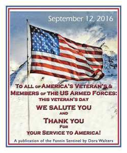 honoring veterans 2016