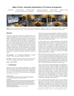 Make it Home: Automatic Optimization of Furniture Arrangement