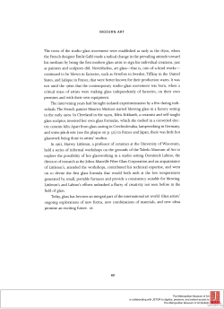 Studio Glass movement