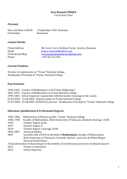 Curriculum Vitae -short-English - Prajea PB