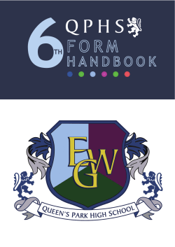 Sixth Form Handbook - Queen`s Park High School