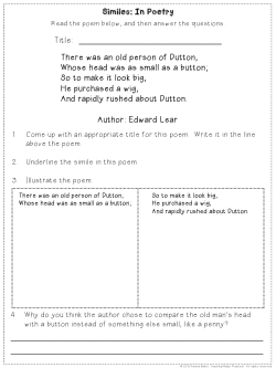 There was an old person of Dutton, Whose head was as small as a