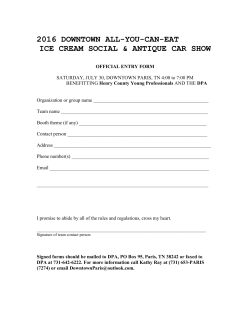 2016 Ice Cream Social Rules and Regs