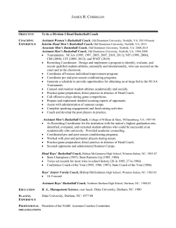 Jim Corrigan`s Resume