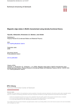 Magnetic edge states in MoS2 characterized using