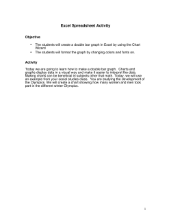 Excel Spreadsheet Activity