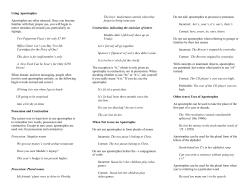 Using Apostrophes - Hamline University